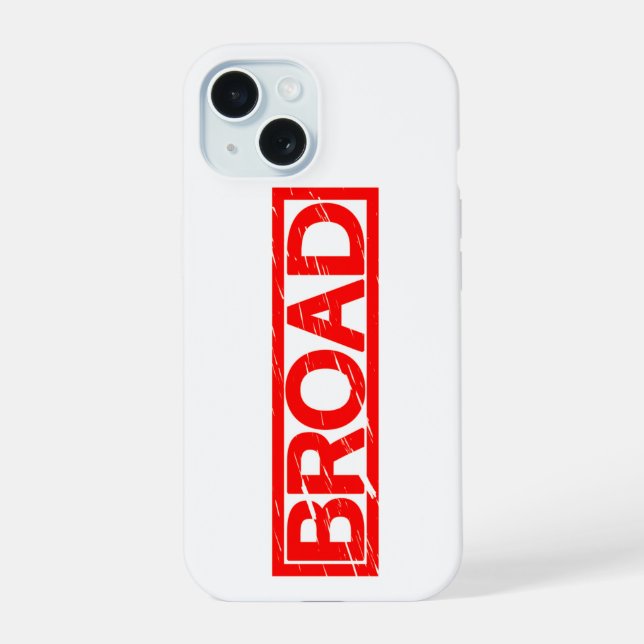 Broad Stamp iPhone 15 Case (Back)
