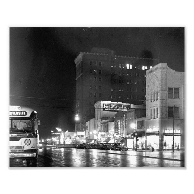 Broad Street at Night Photo Print (Front)