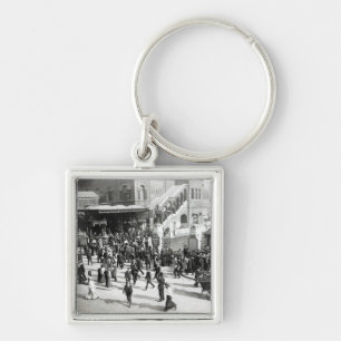 Broad Street Railway Station, London, c.1890 Key Ring