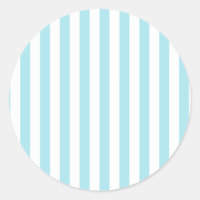 Broad Stripes - White and Blizzard Blue