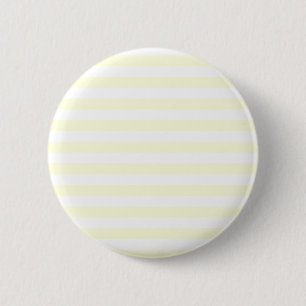 Broad Stripes - White and Light Yellow 6 Cm Round Badge