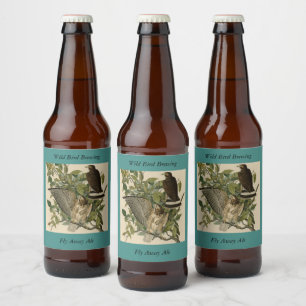 Broad-winged Hawk from Audubon's Birds of America Beer Bottle Label