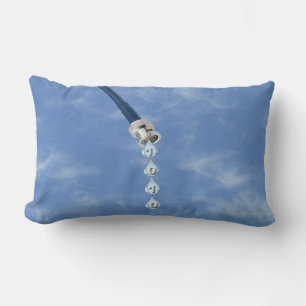 Broadband Cable Dripping Data Lumbar Throw Pillow