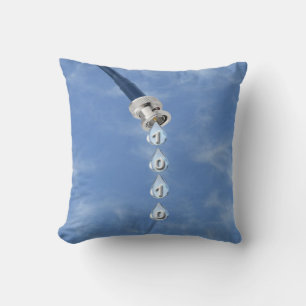 Broadband Cable Dripping Data Throw Pillow