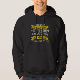 Broadcaster Job Title Professions Hoodie