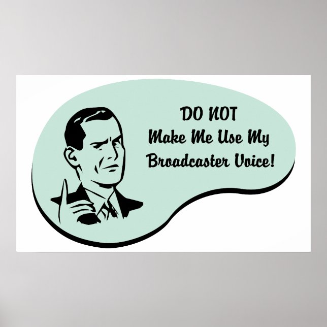 Broadcaster Voice Poster (Front)