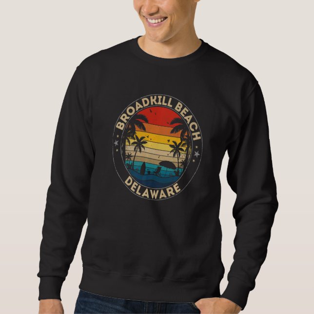 Broadkill Beach Souvenir  Delaware Reminder Sweatshirt (Front)