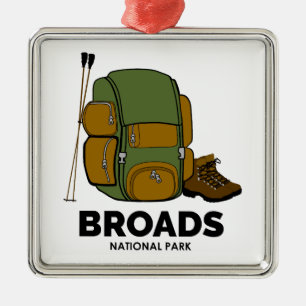 Broads National Park Backpack Metal Ornament
