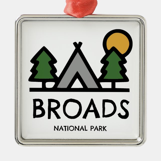 Broads National Park Metal Ornament (Front)