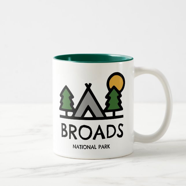 Broads National Park Two-Tone Coffee Mug (Right)