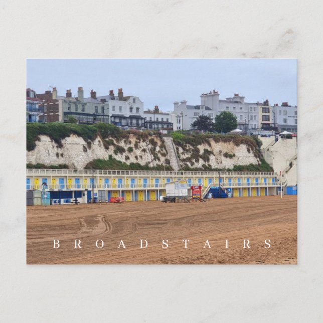 Broadstairs view from the beach postcard (Front)