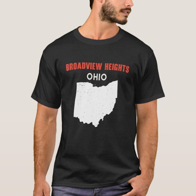 BROADVIEW HEIGHTS Ohio USA State America Travel Oh T-Shirt (Front)