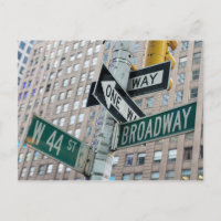 Broadway & 44th - New York City Postcard