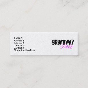 Broadway Babe Mini Business Card