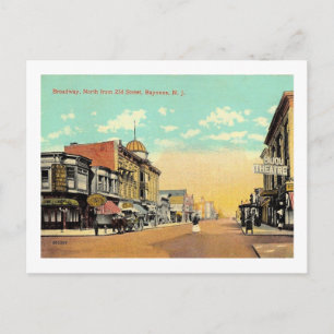 Broadway, Bayonne, New Jersey Vintage Postcard