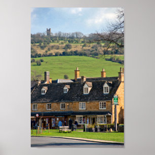 Broadway Cotswolds Worcestershire England UK Poster