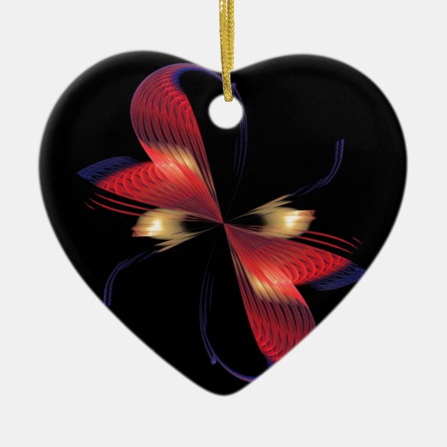 Broadway Flower Ceramic Tree Decoration (Front)