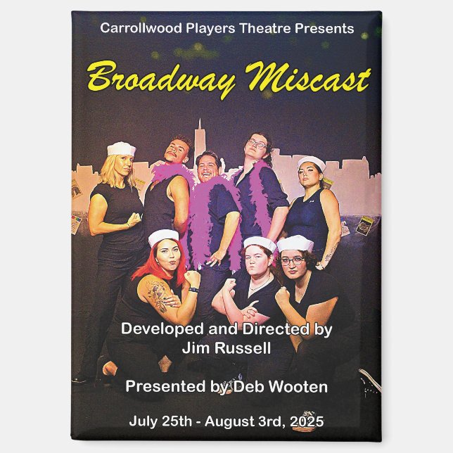 Broadway Miscast Poster Magnet (Front)