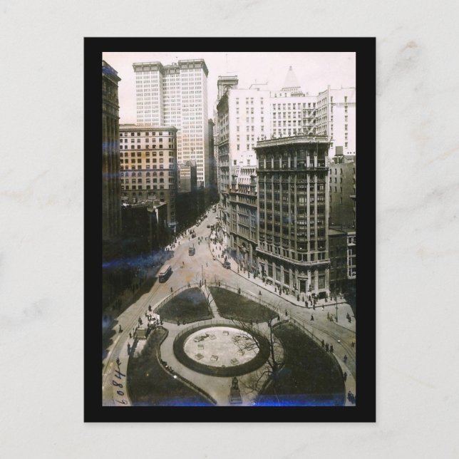 Broadway, New York City 1911 Vintage Postcard (Front)