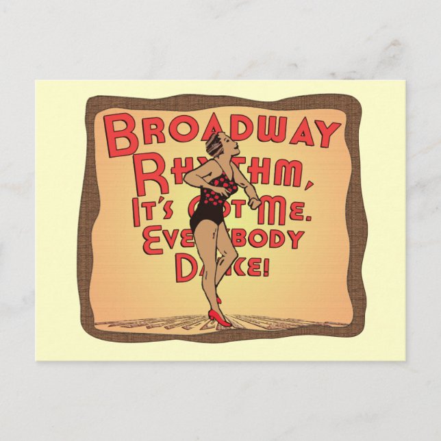 Broadway Rhythm Postcard (Front)
