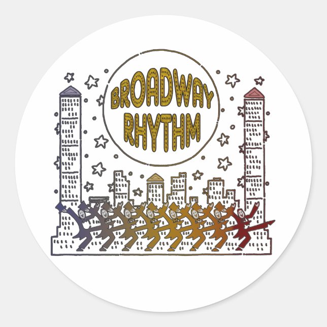 Broadway Rhythm Stickers (Front)