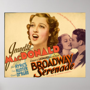 Broadway Serenade ~ Jeanette Mac Donald Poster