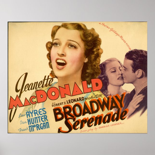 Broadway Serenade ~ Jeanette Mac Donald Poster (Front)