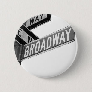 Broadway Sign 6 Cm Round Badge
