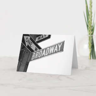 Broadway Sign Card