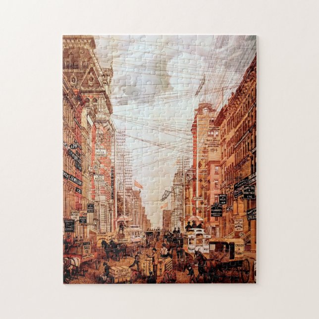 Broadway Street Vintage Puzzle (Vertical)