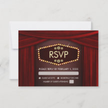 Broadway Themed Bat Mitzvah RSVP
