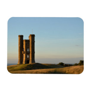 Broadway tower in the Cotswolds rectangle magnet