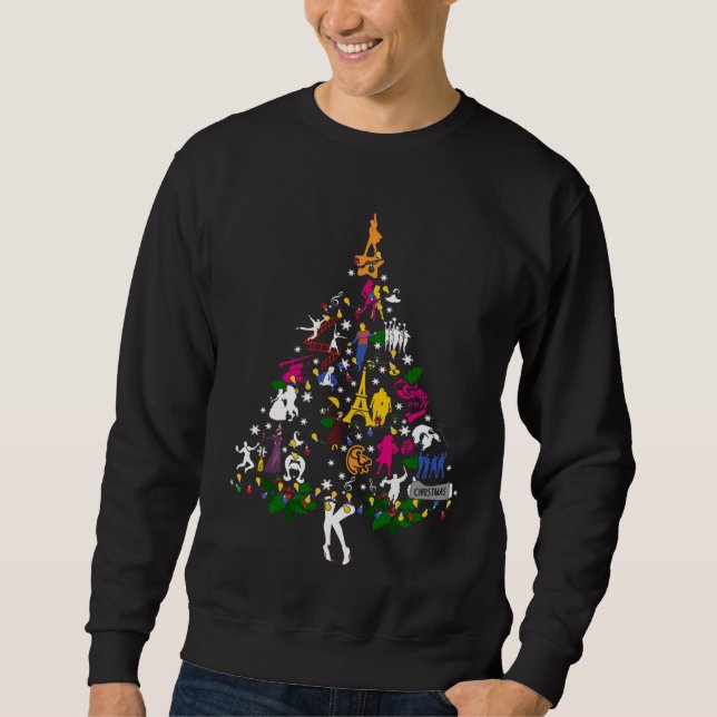 Broadway Ugly Christmas Tree You Will Be Come Sweatshirt (Front)