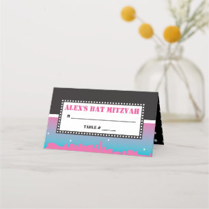 BROADWAY VIP Bar Bat Mitzvah Seating Escort Card