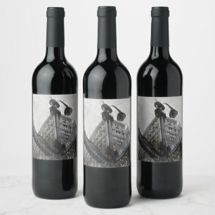 Broadway & Wall Street NYC Wine Label – Vintage 