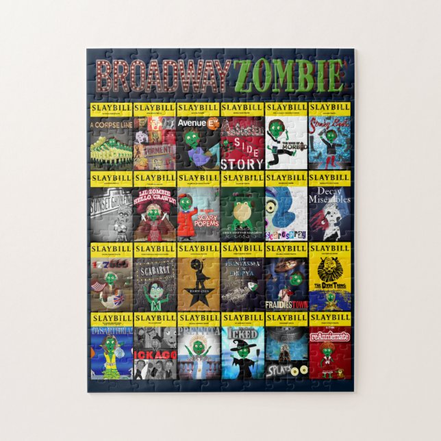 Broadway Zombie Theatre Programs Jigsaw Puzzle (Vertical)