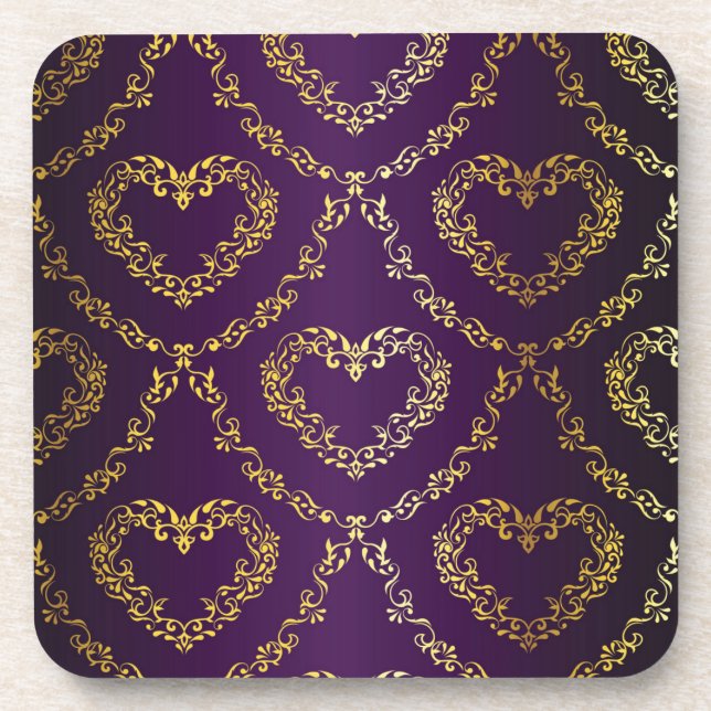 Brocade pattern coaster (Front)