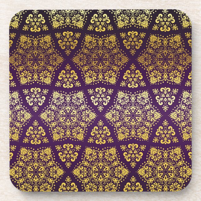 Brocade pattern coaster (Front)