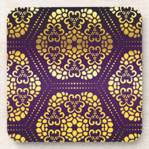 Brocade pattern coaster