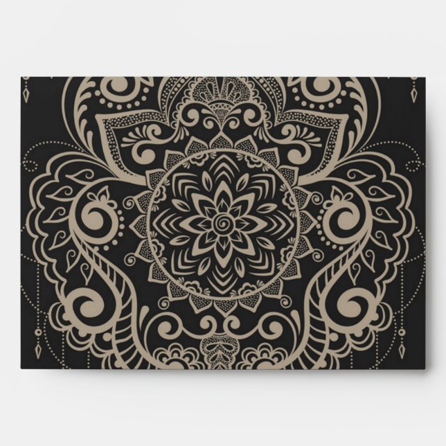 Brocade pattern envelope (Front)