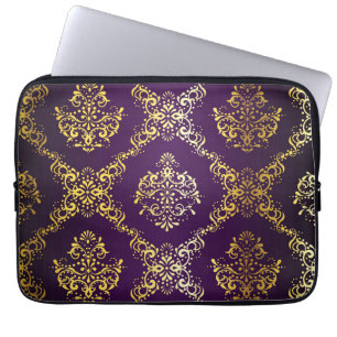 Brocade pattern laptop sleeve