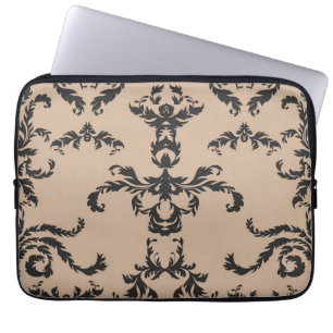 Brocade pattern laptop sleeve