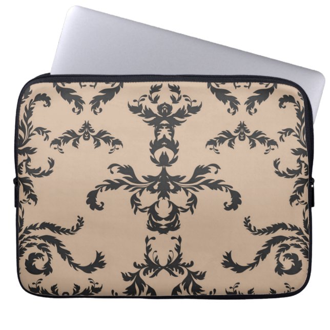 Brocade pattern laptop sleeve (Front)