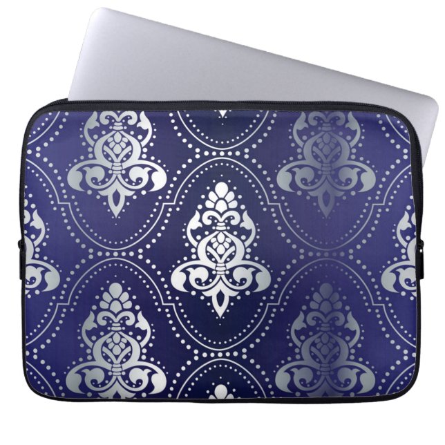 Brocade pattern laptop sleeve (Front)