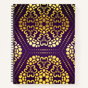 Brocade pattern notebook