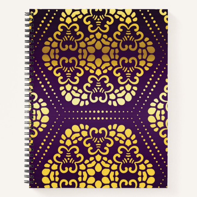 Brocade pattern notebook (Front)