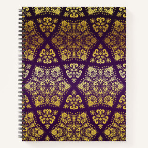 Brocade pattern notebook