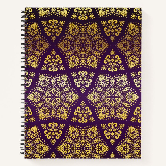 Brocade pattern notebook (Front)