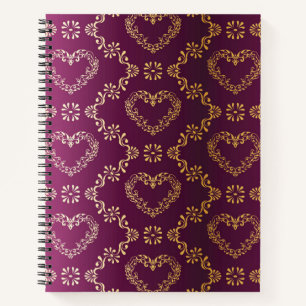 Brocade pattern notebook