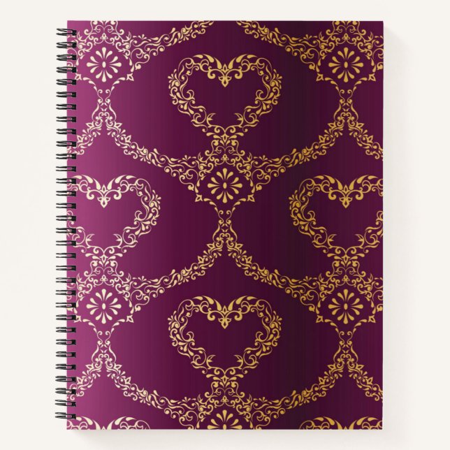 Brocade pattern notebook (Front)